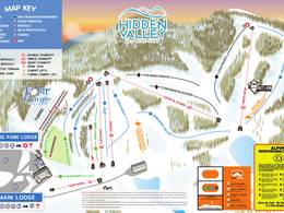Mappa delle piste Hidden Valley (MO)