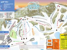 Mappa delle piste Hidden Valley (MO)