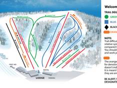 Mappa delle piste Seven Oaks