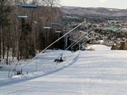 Cannoni da neve lungo la pista
