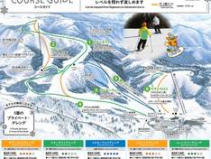 Mappa delle piste Greenpia Tsunan