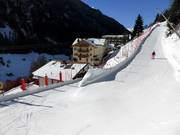 Alloggi lungo la pista di rientro a valle