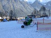 Innevamento anche nell’area bambini Horberg