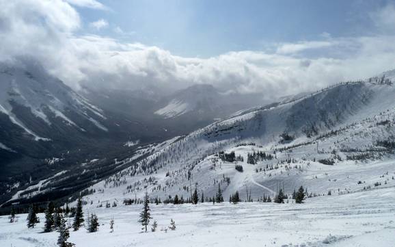 Clark Range: Dimensione dei comprensori sciistici – Dimensione Castle Mountain