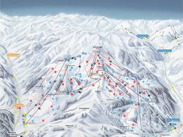 Mappa delle piste Dorfgastein/Großarltal