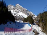 Facile discesa a valle Bellaria verso San Martino di Castrozza