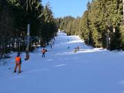 Pista facile presso lo skilift Lubák