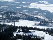 Vista sulle sistemazioni presso il lago Tschirmer