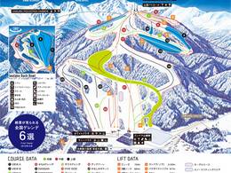 Mappa delle piste Hakuba Iwatake Mountain Resort