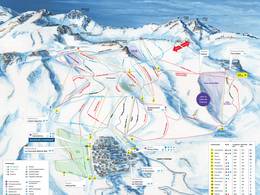 Mappa delle piste La Parva