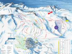 Mappa delle piste La Parva