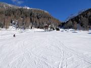 Il pendio di esercitazione Sonnenlift nel paese di Solda