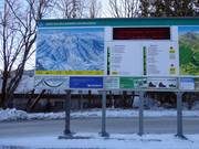 Tabellone informativo dettagliato alla stazione a valle della Brauneckbahn