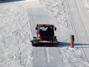 Il nuovo battipista al lavoro