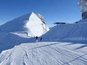 Inizio delle piste al Titlis a 3020 m di altitudine