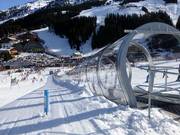 Tappeto coperto (140 m) presso gli impianti Lamark