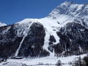 Vista sulle discese al Plattjen