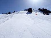 Piste soleggiate e sportive nella parte superiore del Chuenisbärgli