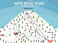 Mappa delle piste Buscat - Staţiunea Muntele Băişorii (Băișoara)