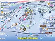 Mappa delle piste Szwajcaria Bałtowska