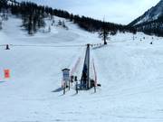 I principianti sono in buone mani sul tappeto mobile Butte.