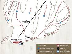 Mappa delle piste Cooper Spur