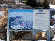 Mappa delle piste presso la stazione a valle Prämajur