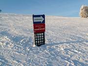 Cartello informativo sulla pista