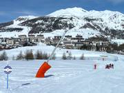Lancia da neve a Sestrière