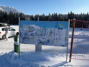 Mappa delle piste presso la seggiovia Rittislift