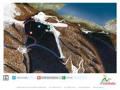 Mappa delle piste Cardada/Cimetta - Orselina