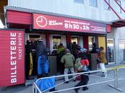 Area casse curata nella stazione sciistica Bromont