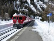 La Ferrovia Retica collega Morteratsch con Diavolezza e Lagalb.