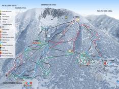 Mappa delle piste Cambre d'Aze - Eyne/Saint-Pierre-dels-Forcats