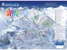 Mappa delle piste Puy-Saint-Vincent