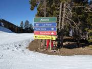 Segnaletica delle piste a Masella