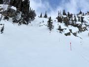 Ripida pista di gobbe