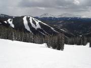 Vista sulle discese al North Peak