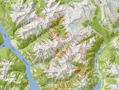 Mappa delle piste Mica Heli Guides - Mica Creek