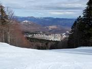Vista sulle sistemazioni intorno alla stazione a valle