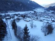 Vista su Oetz dalla funivia Acherkogelbahn