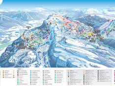Mappa delle piste Kvitfjell