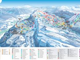 Mappa delle piste Kvitfjell