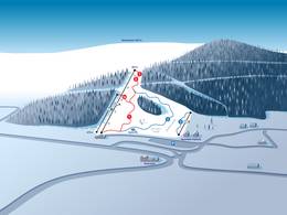 Mappa delle piste Filipovice Skipark