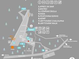 Mappa delle piste Kopřivná