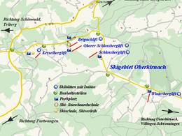 Mappa delle piste Oberer Schlossberg - Oberkirnach (St. Georgen)