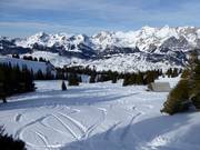 Tracce nella neve fresca al Gamserrugg