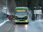 Skibus presso la Nebelhornbahn a Oberstdorf