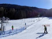 Pista per principianti Abrahamwiese accanto alla stazione a valle della cabinovia