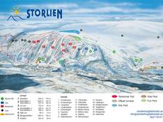 Mappa delle piste Storlien